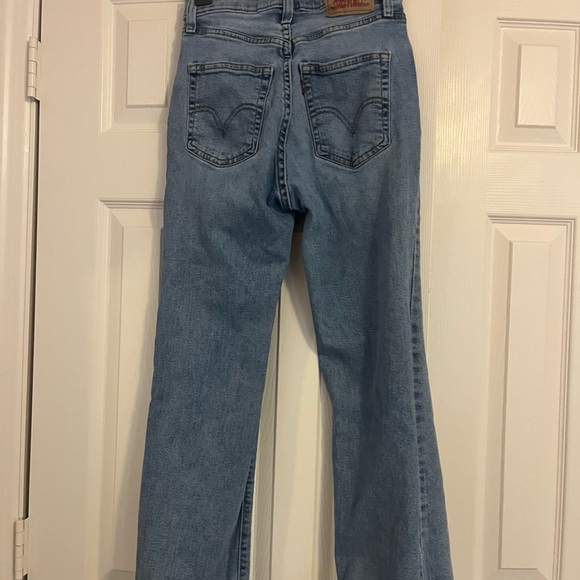Levi’s high waisted cropped flare size 26 jeans vintage style - Picture 6 of 6